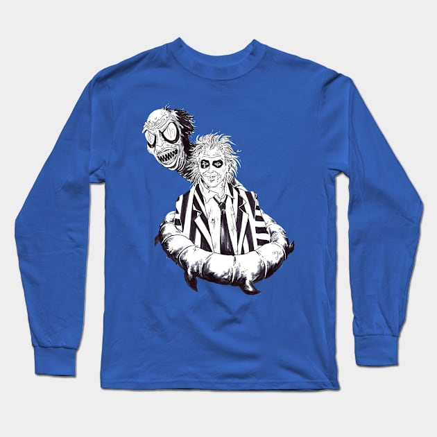 Beetlejuice Long Sleeve T-Shirt by MarcoDiLeonardo